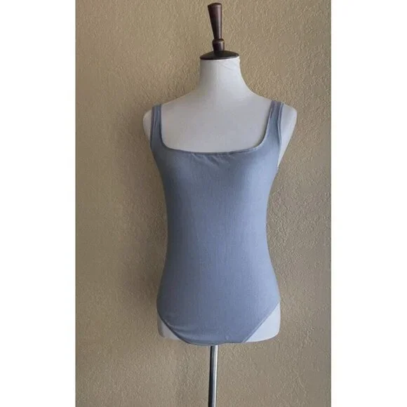 SKIMS Deep Sea Square Neck Bodysuit - Picture 1 of 6